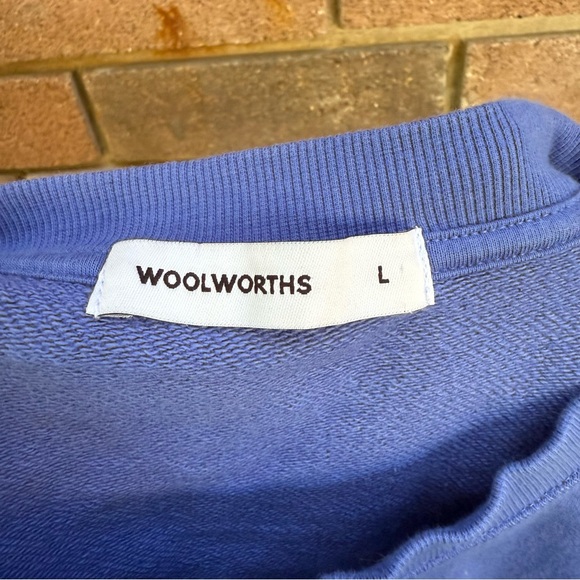 WoolWorths Blue Crew Neck Sweater Size Large - Picture 4 of 6
